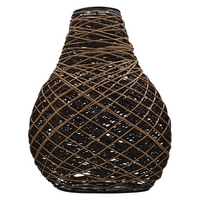 Decorative Modern Woven Rattan Pendant Lamp Cage Lighting Shade - Stylish and Unique Look