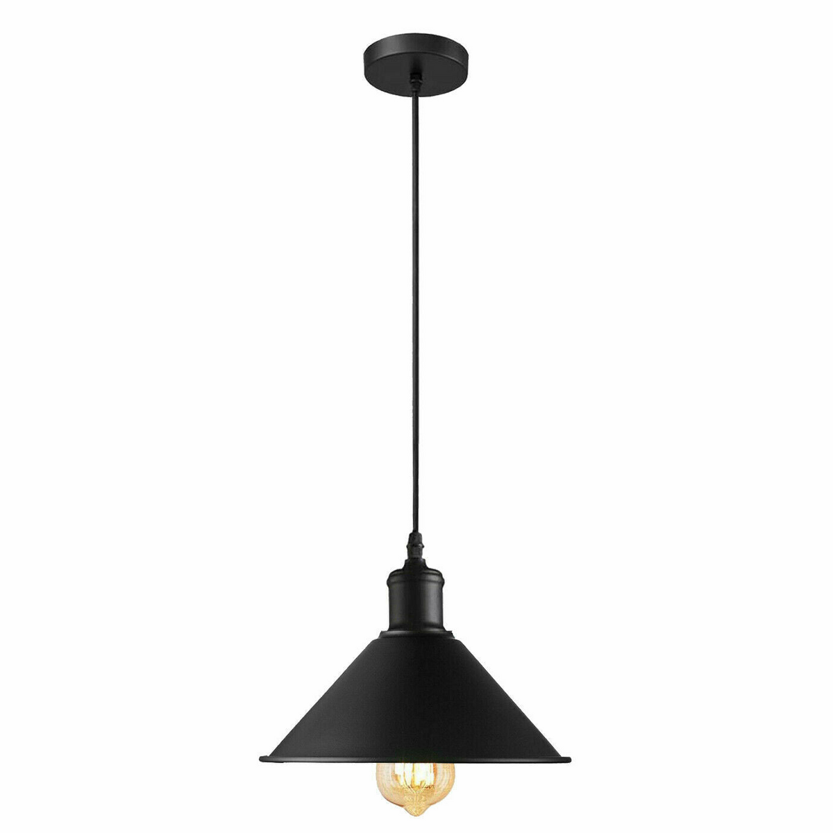 Black Pendant Lamp Industrial Style Decorative Ceiling Lamp