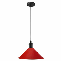 Red Pendant Lamp Industrial Style Decorative Ceiling Lamp