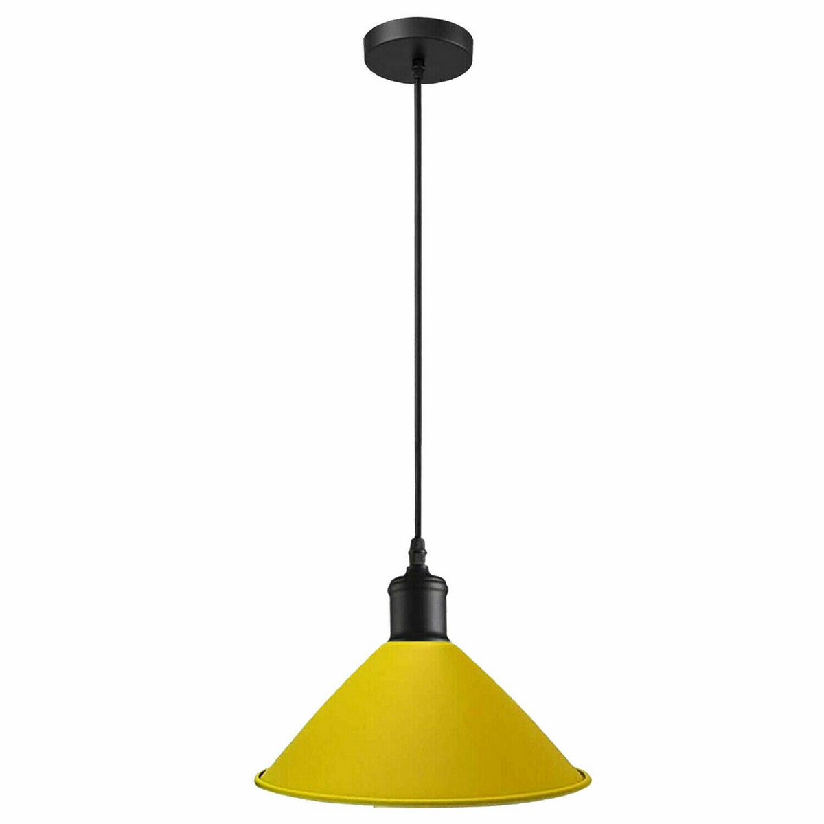 Yellow Pendant Lamp Industrial Style Decorative Ceiling Lamp