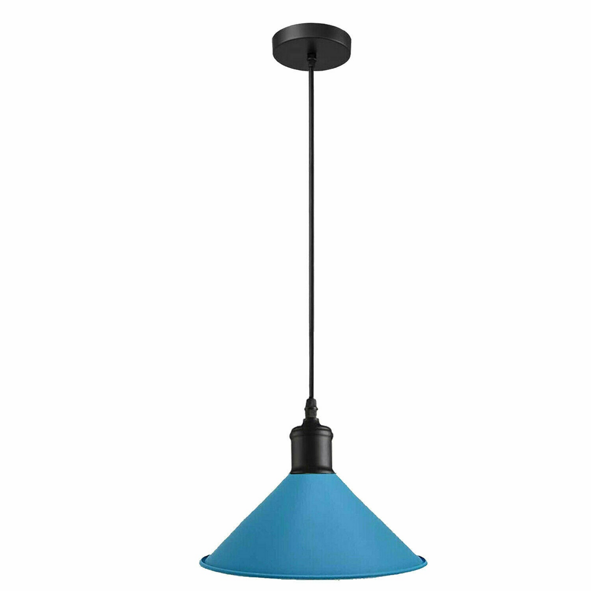 Blue Pendant Lamp Industrial Style Decorative Ceiling Lamp