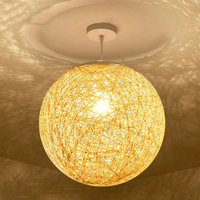 Modern Wicker Rattan Lampshade Ceiling Pendant Lamp - Hanging Decoration Lamp