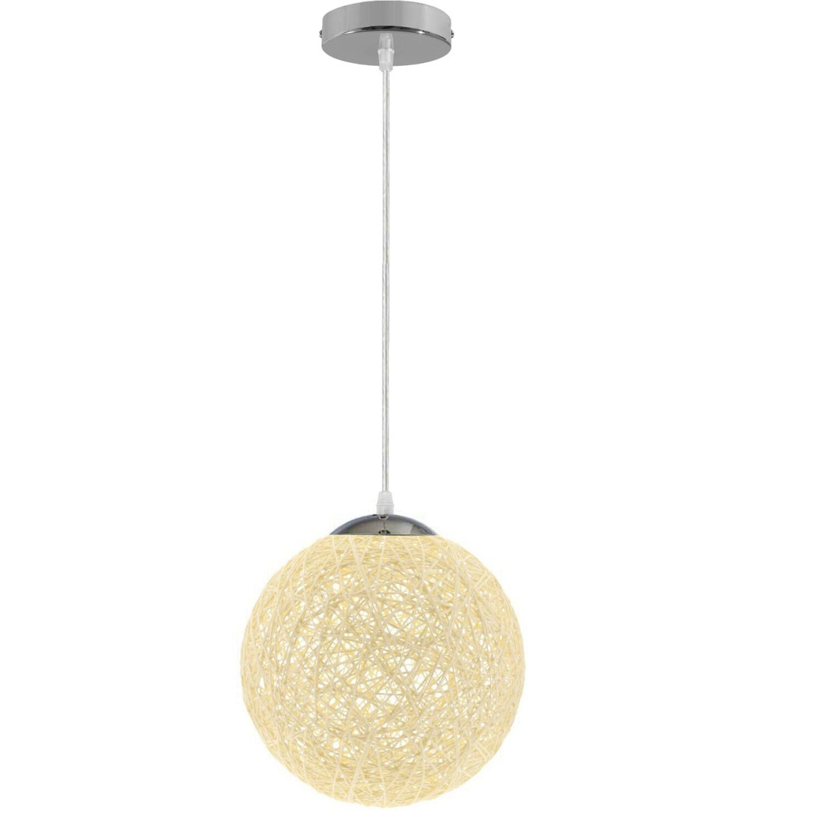 Modern Wicker Rattan Lampshade Ceiling Pendant Lamp - Hanging Decoration Lamp