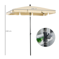 Outsunny Aluminium Sun Parasol Garden Umbrella - Stay Cool and Shaded