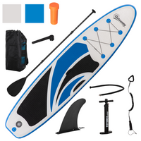 Outsunny 10'6" x 30" x 6" Inflatable Paddle Stand Up Board with Accessories