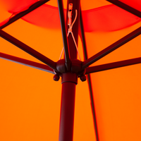 Outsunny 2.7M Tilting Garden Parasol Sun Shade Umbrella (Orange) - Aluminum Frame, Crank Mechanism