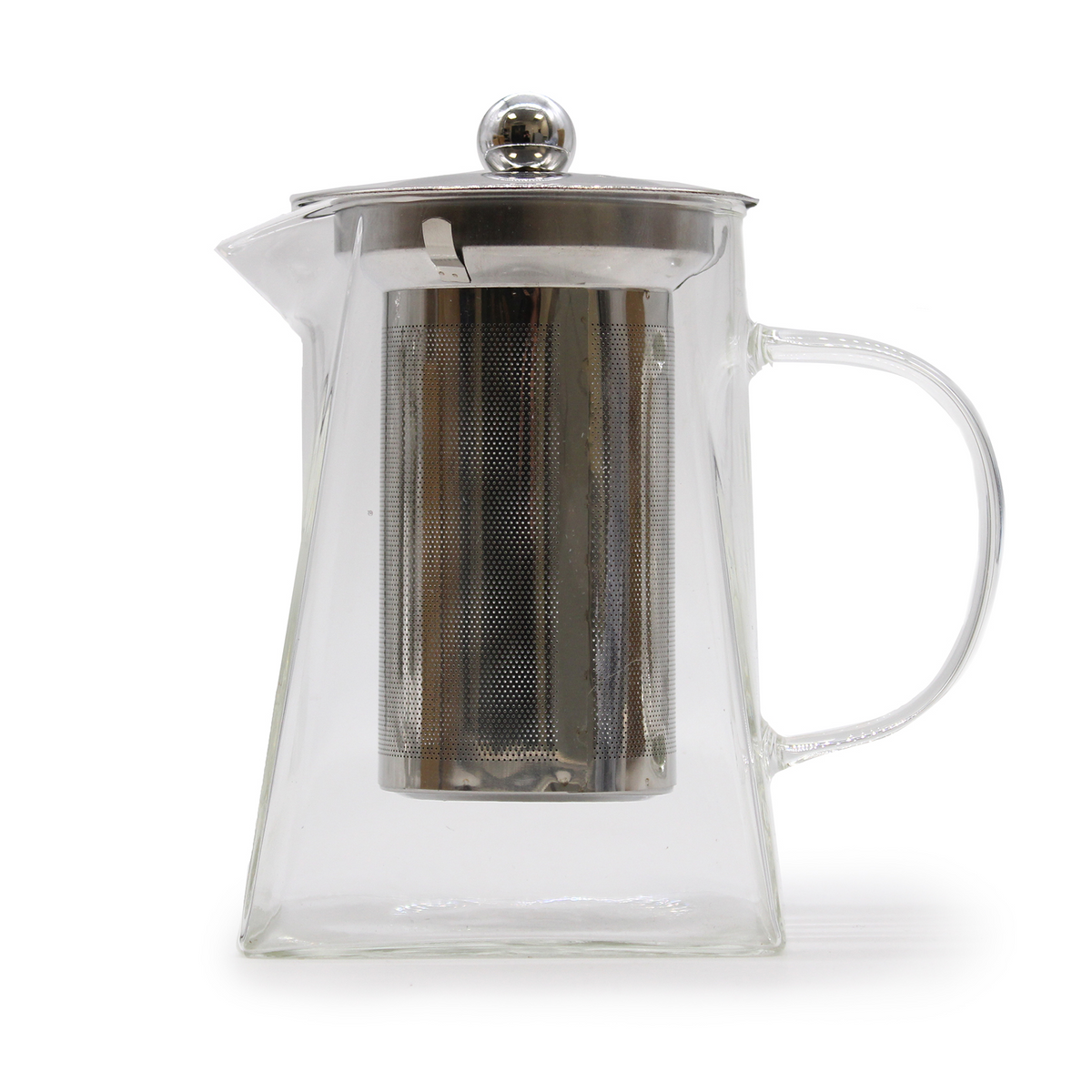 Glass Infuser Teapot - Tower Shape - 750ml | Elegant Tea Brewer