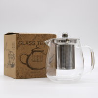 Glass Infuser Teapot - Contemporary - 550ml | Elegant and Functional Tea Brewing