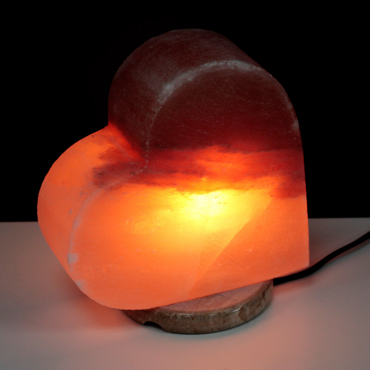 Crafted Salt Lamp - Heart | Himalayan Crystal Salt Lamp