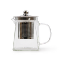 Glass Infuser Teapot - Tower Shape - 350ml | Elegant and Functional Tea Brewing