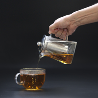 Glass Infuser Teapot - Tower Shape - 350ml | Elegant and Functional Tea Brewing