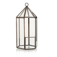 Glass Terrarium - Lantern Shape | Elegant Home Decor