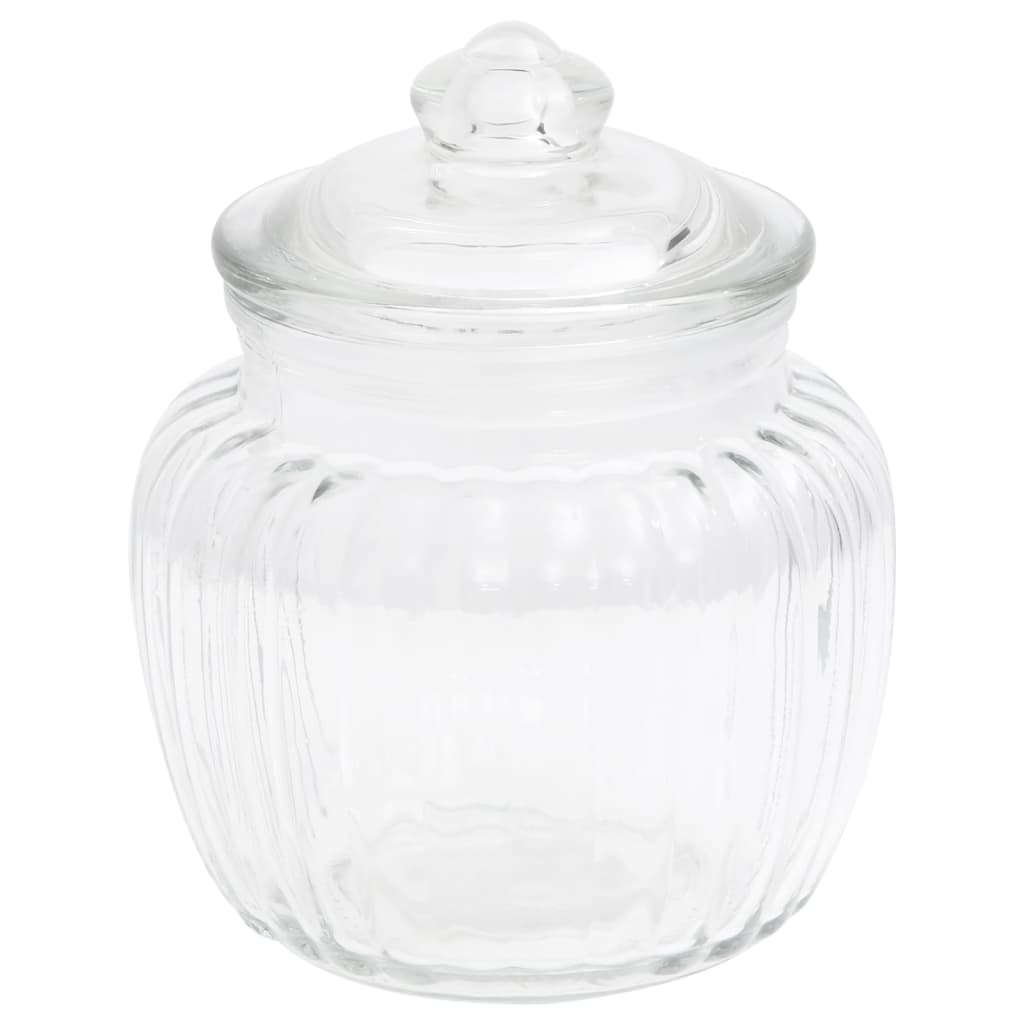 vidaXL Storage Jars 6 pcs 500 ml Glass - Decorative and Functional Glass Jars