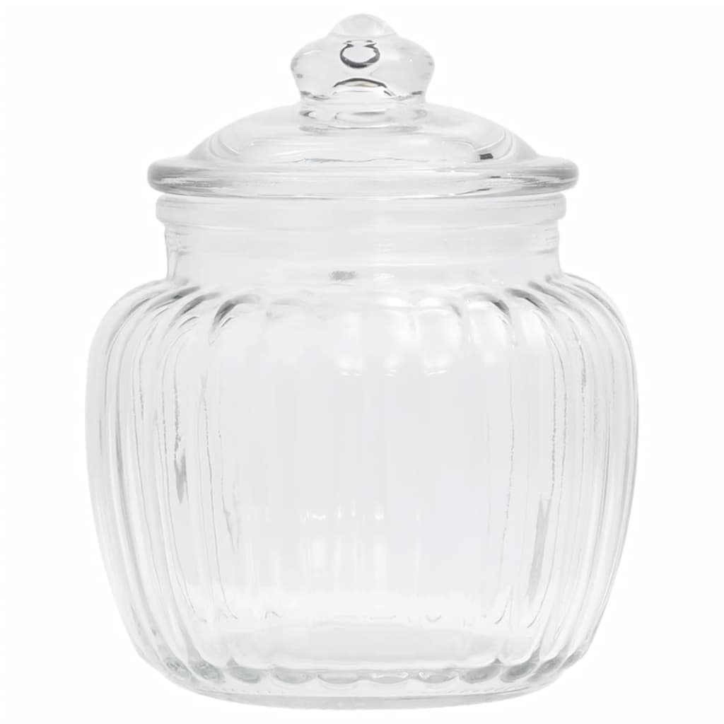 vidaXL Storage Jars 6 pcs 500 ml Glass - Decorative and Functional Glass Jars