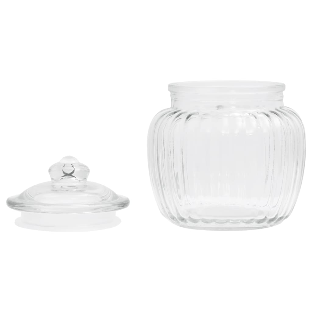 vidaXL Storage Jars 6 pcs 500 ml Glass - Decorative and Functional Glass Jars