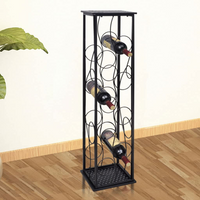 Wine Rack for 8 Bottles Metal - Elegant and Sturdy Wine Storage