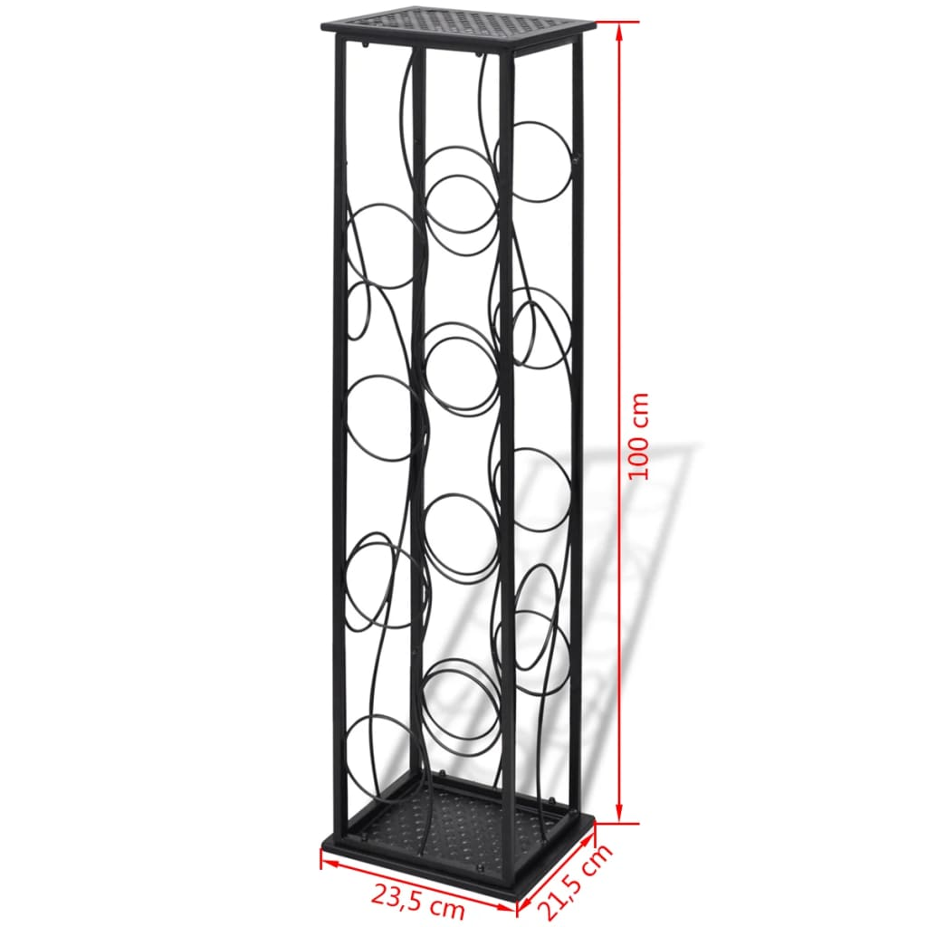 Wine Rack for 8 Bottles Metal - Elegant and Sturdy Wine Storage