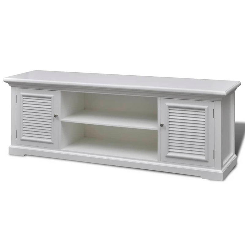 TV Stand White Wood - Elegant, Sturdy and Stylish