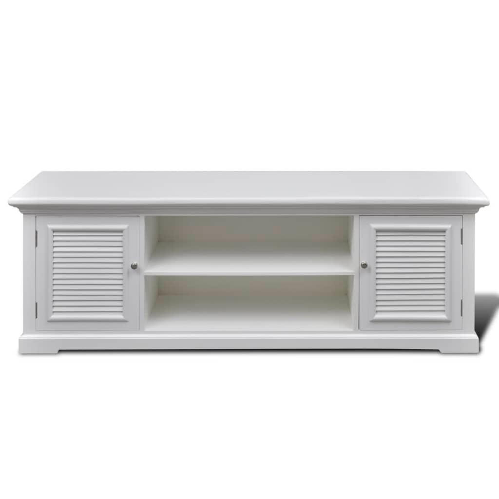 TV Stand White Wood - Elegant, Sturdy and Stylish