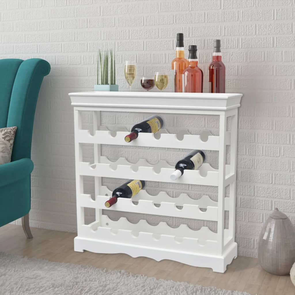 Wine Cabinet Abreu White - Stylish and Practical Wine Storage Solution