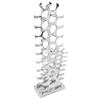 Wine Rack Aluminium Silver 27 Bottles - Store and Organize Your Favorite Wines