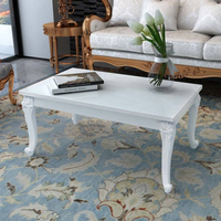 Coffee Table 100x60x42 cm High Gloss White - Classic Design, Easy to Clean, Durable