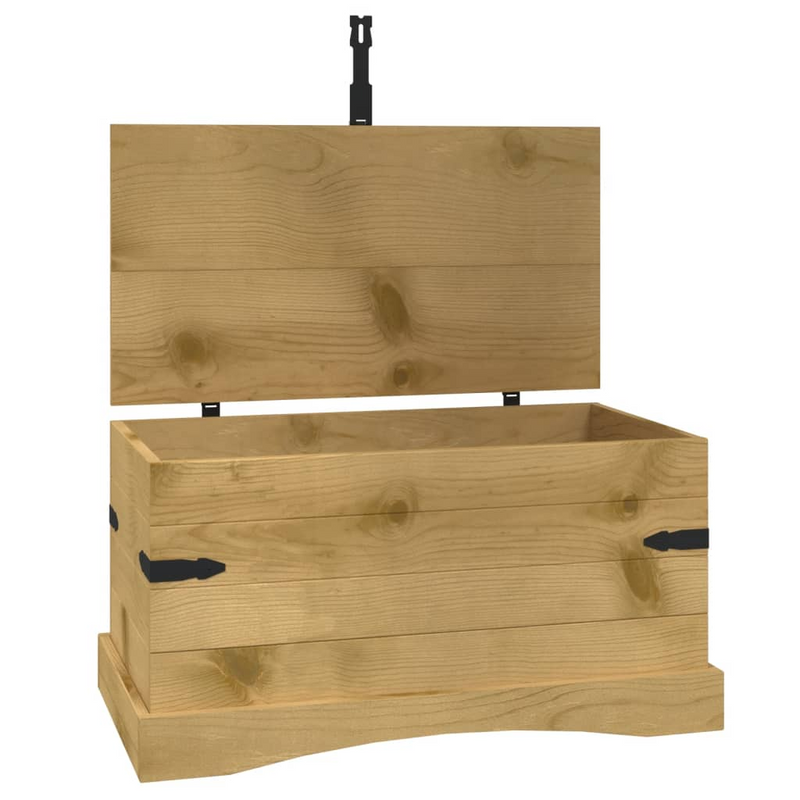 Storage Chest Mexican Pine Corona Range 91x49.5x47 cm - Rustic Charm & Ample Storage Space