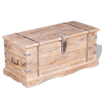 Storage Chest Acacia Wood - Solid and Stylish Storage Solution