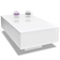 Coffee Table High Gloss White - Modern and Elegant | Home Furniture