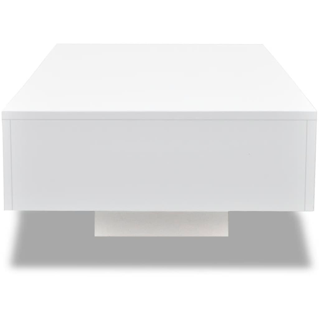 Coffee Table High Gloss White - Modern and Elegant | Easy to Clean