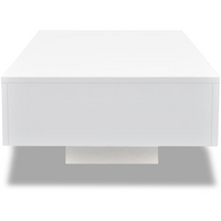 Coffee Table High Gloss White - Modern and Elegant | Easy to Clean