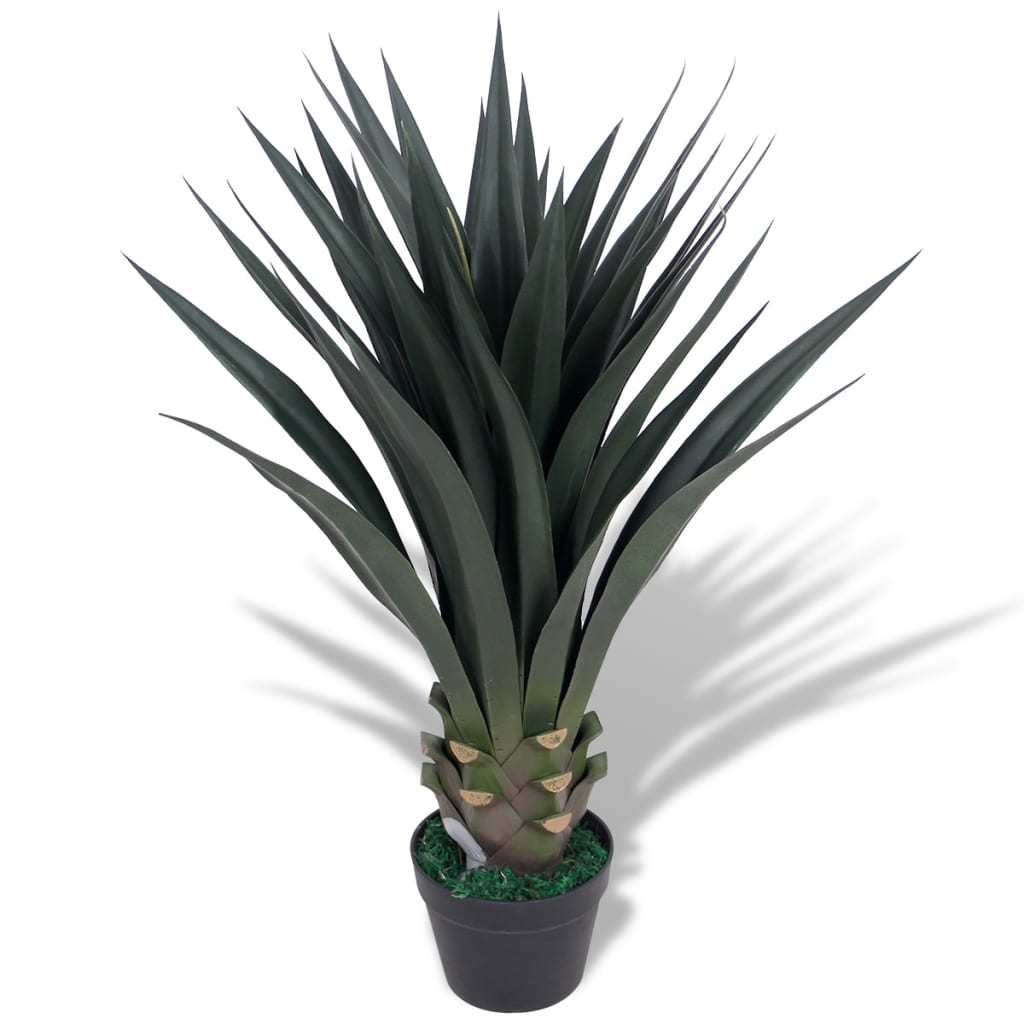 Artificial Yucca Plant with Pot 85 cm Green - Lifelike Home and Office Decoration