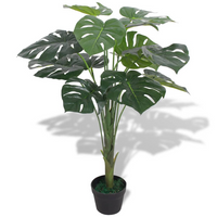 Artificial Monstera Plant with Pot 70 cm Green - Lifelike, Realistic, and Low-Maintenance Indoor Decoration