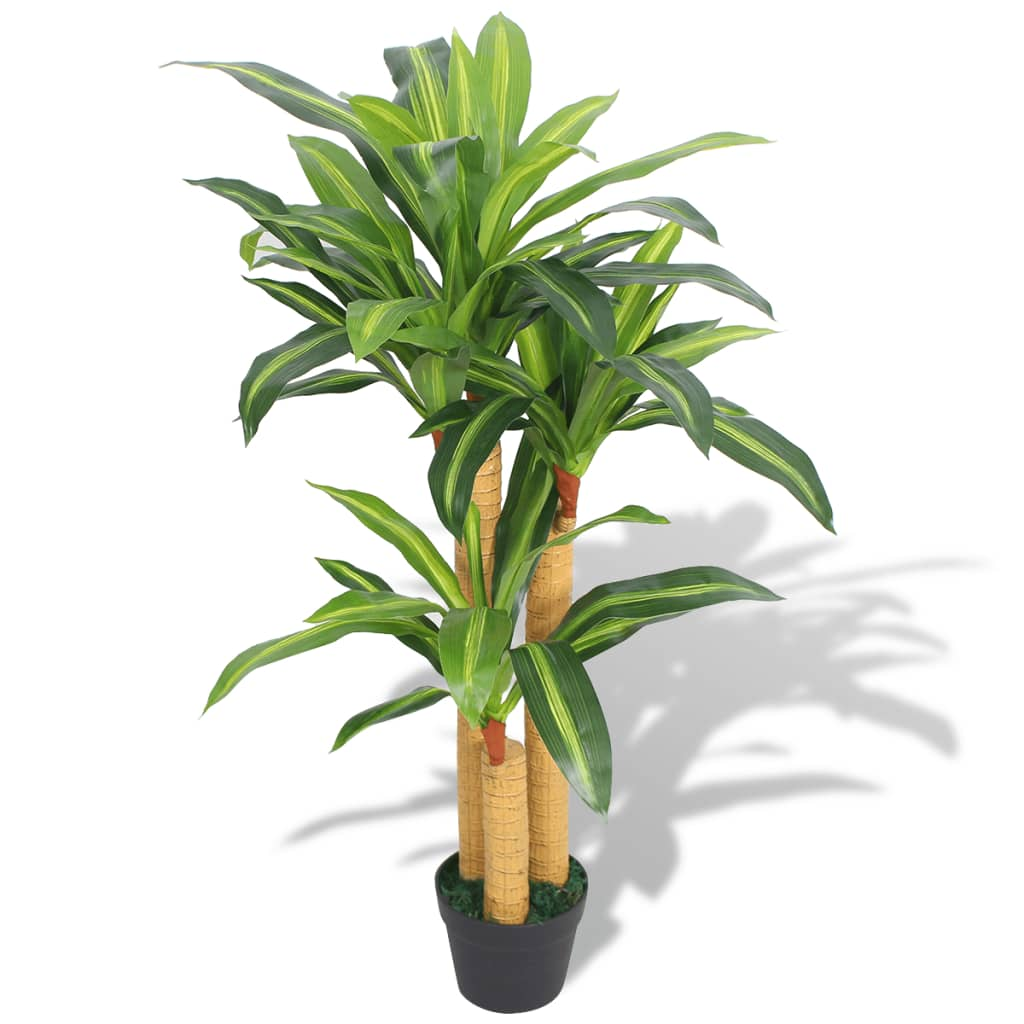 Artificial Dracaena Plant with Pot 100 cm Green - Lifelike and Low-Maintenance