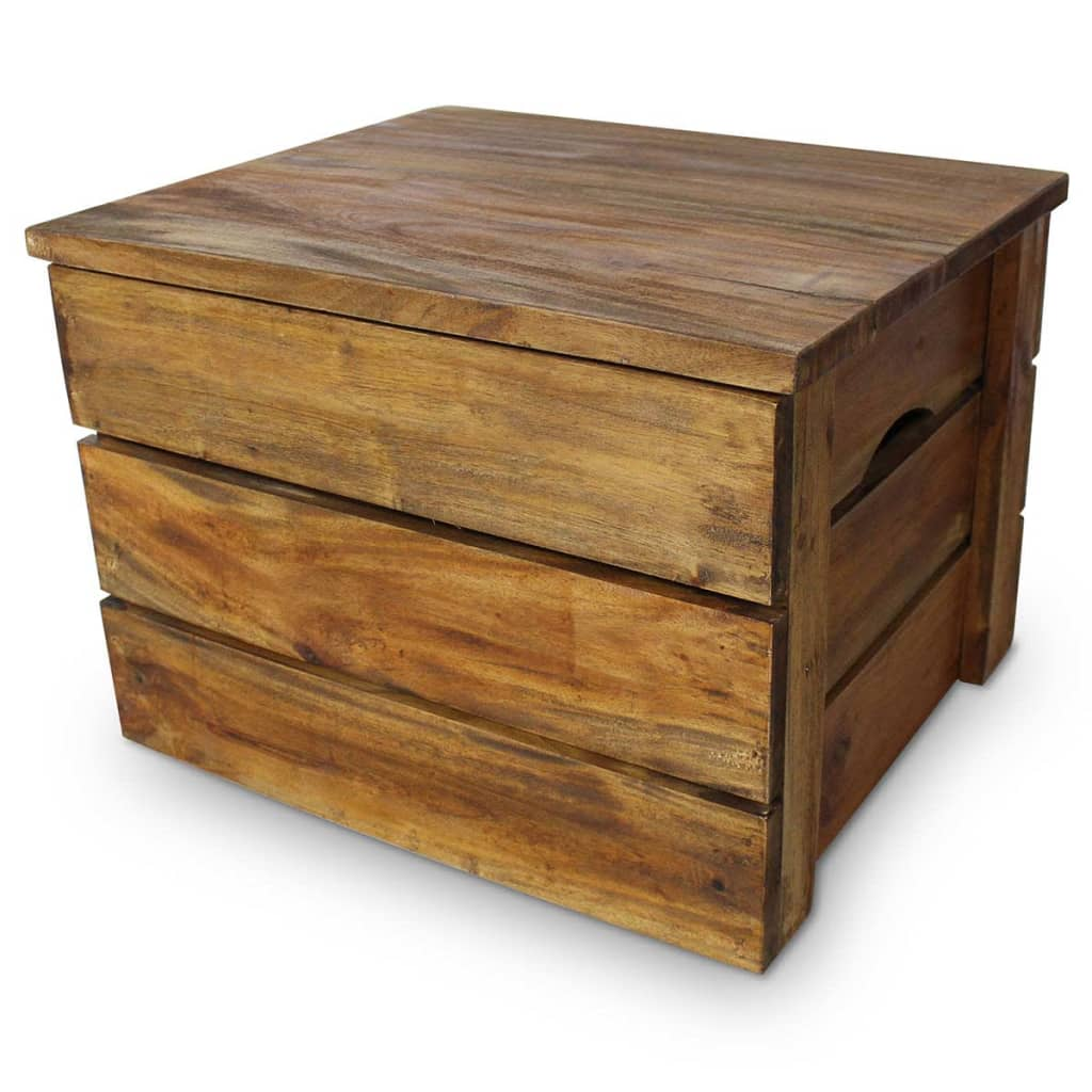 Storage Crate Set - 2 Pieces of Solid Reclaimed Wood