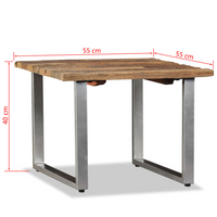 Coffee Table Solid Reclaimed Wood 55x55x40 cm