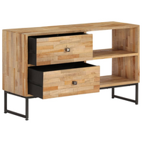 TV Cabinet Reclaimed Teak Wood 90x30x55 cm - Rustic and Durable