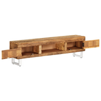 TV Stand Solid Reclaimed Wood 140x30x40 cm - Retro Style TV Cabinet for Living Room or Entertainment Area