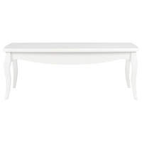 Coffee Table White - Solid Pine Wood | 110x60x40 cm