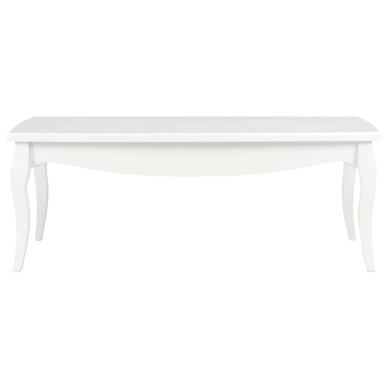 Coffee Table White - Solid Pine Wood | 110x60x40 cm