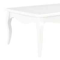 Coffee Table White - Solid Pine Wood | 110x60x40 cm