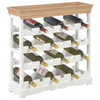 Wine Cabinet White - High-Quality MDF, Ample Storage Space, Stylish Design