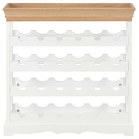 Wine Cabinet White - High-Quality MDF, Ample Storage Space, Stylish Design