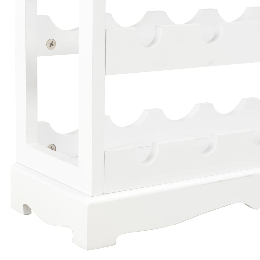 Wine Cabinet White - High-Quality MDF, Ample Storage Space, Stylish Design