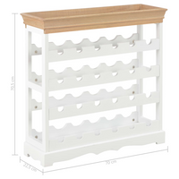 Wine Cabinet White - High-Quality MDF, Ample Storage Space, Stylish Design