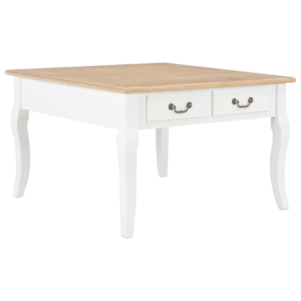 Coffee Table White 80x80x50 cm Wood - Sturdy and Stylish