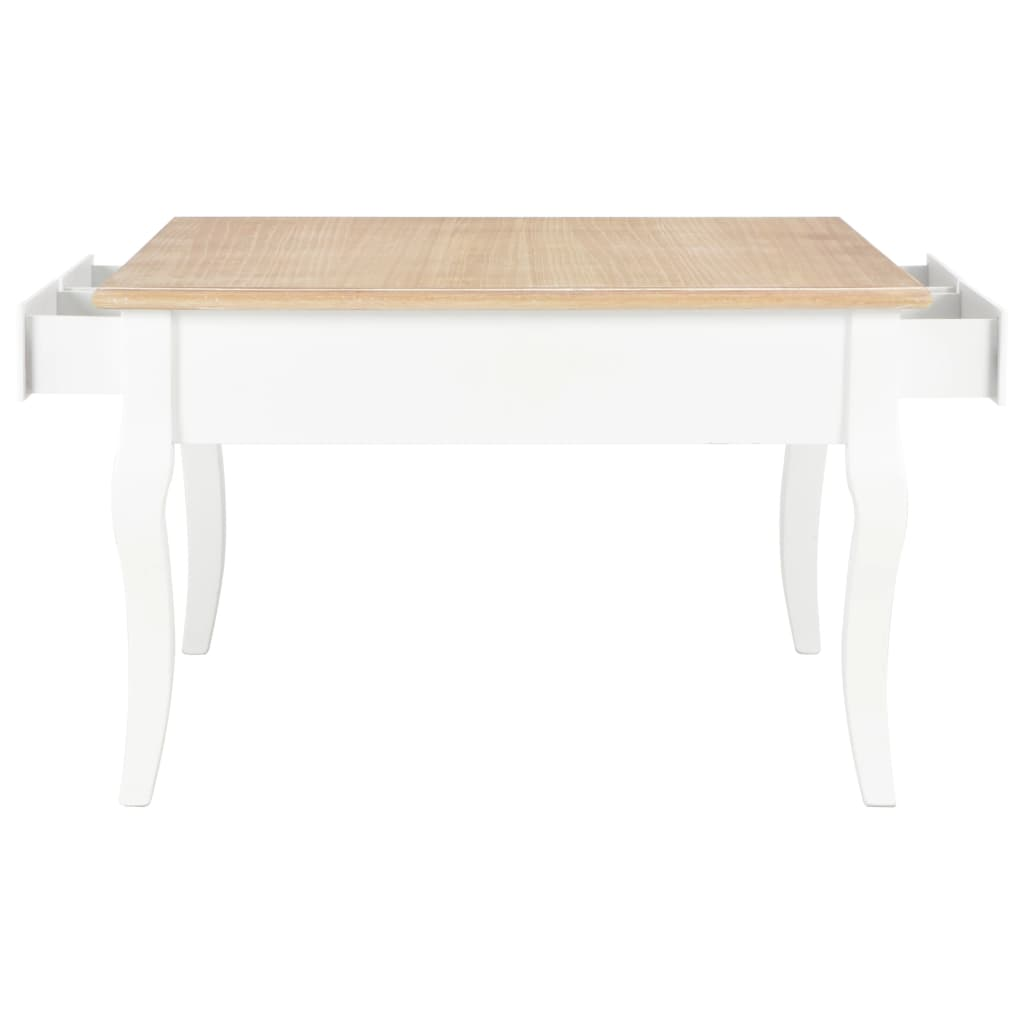 Coffee Table White 80x80x50 cm Wood - Sturdy and Stylish