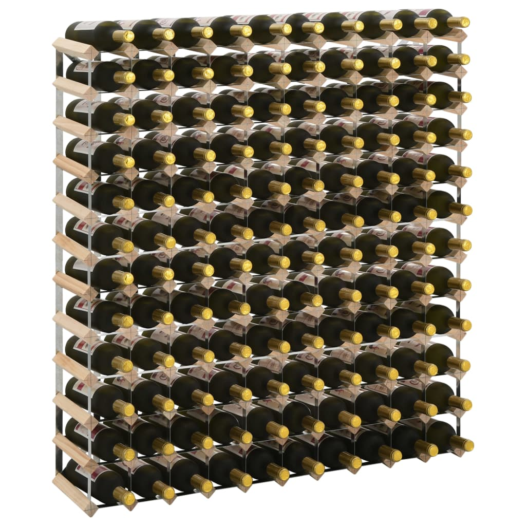 Wine Rack for 120 Bottles - Solid Pinewood - High-End Appeal