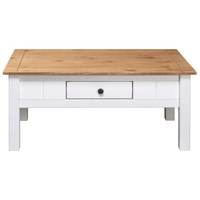 Coffee Table White | Solid Pine Wood Panama Range