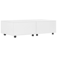 Coffee Table High Gloss White 120x60x35 cm - Elegant Design, Ample Space, Extendable